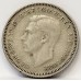 AUSTRALIA 1946 . SIXPENCE . VARIETY . DIE CRACKS ON REVERSE